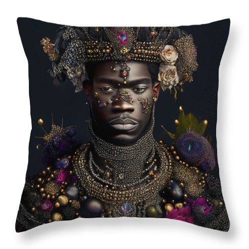 African King - Throw Pillow
