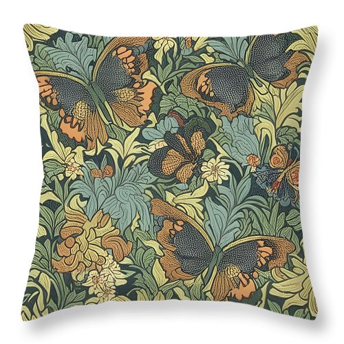 Jersey Butterfly - Throw Pillow